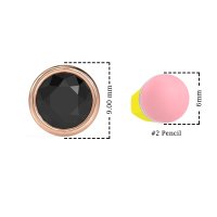 Classic Round Bezel-Set Studs
