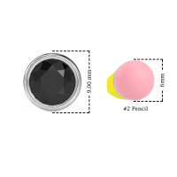 Classic Round Bezel-Set Studs
