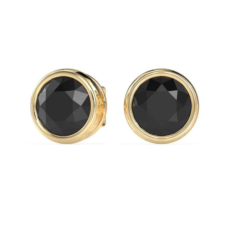 Classic Round Bezel-Set Studs