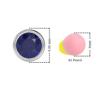 Classic Round Bezel-Set Studs