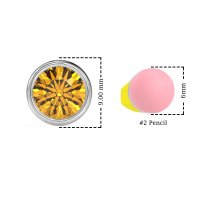 Classic Round Bezel-Set Studs
