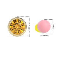 Classic Round Bezel-Set Studs