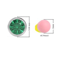 Classic Round Bezel-Set Studs