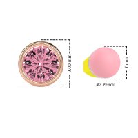 Classic Round Bezel-Set Studs