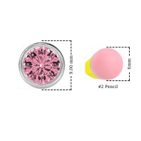 Classic Round Bezel-Set Studs