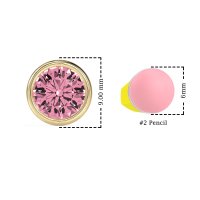 Classic Round Bezel-Set Studs