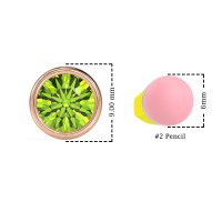 Classic Round Bezel-Set Studs