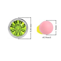 Classic Round Bezel-Set Studs