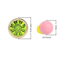 Classic Round Bezel-Set Studs