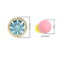 Classic Round Bezel-Set Studs