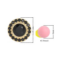 Round Bezel Halo Studs