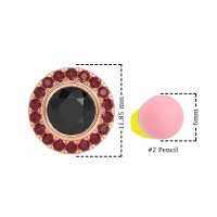 Round Bezel Halo Studs
