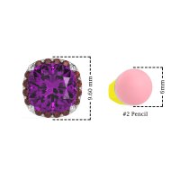 Cushion Prong-Set Halo Studs