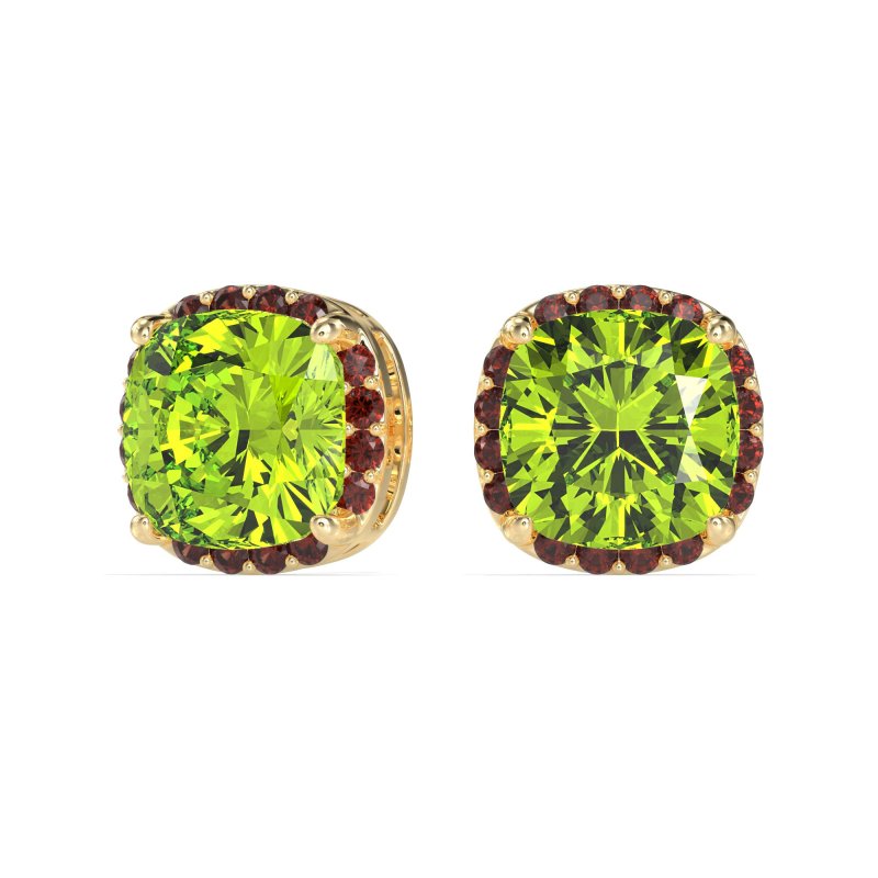 Cushion Prong-Set Halo Studs