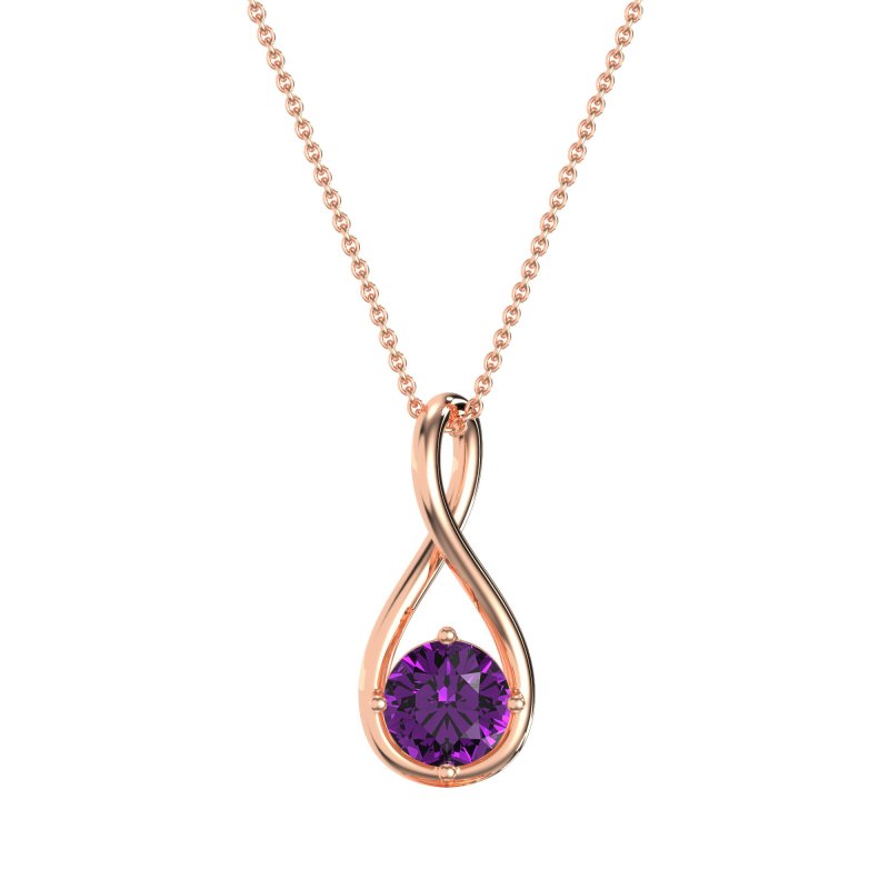 Infinity Solitaire Necklace