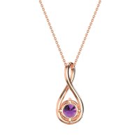 Infinity Solitaire Necklace