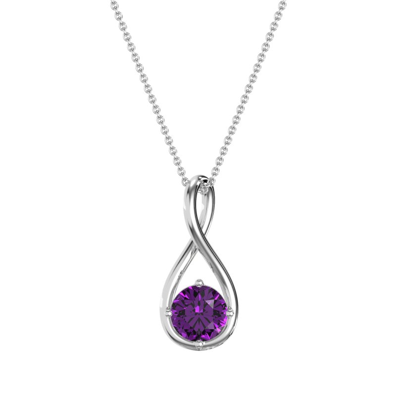 Infinity Solitaire Necklace