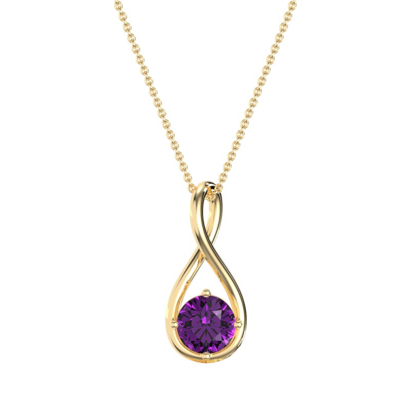 Infinity Solitaire Necklace