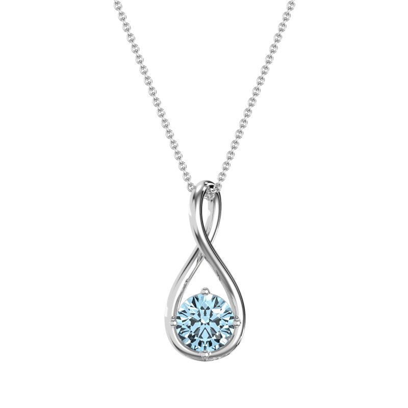 Infinity Solitaire Necklace