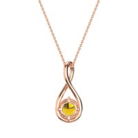 Infinity Solitaire Necklace