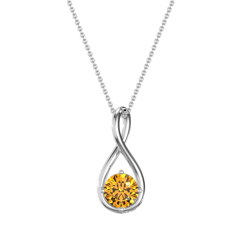 Infinity Solitaire Necklace