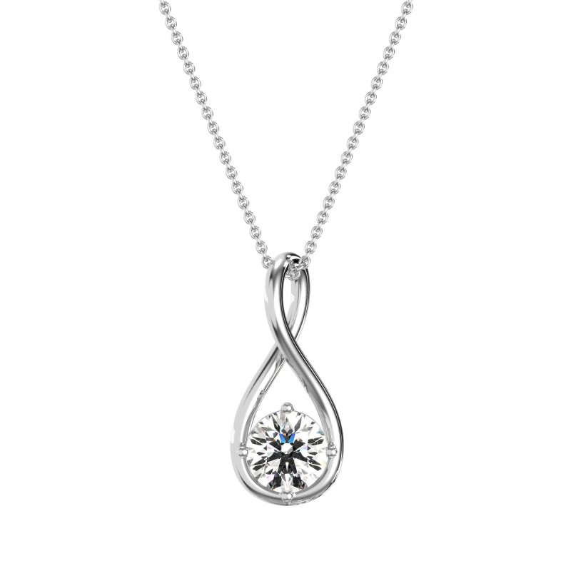 Infinity Solitaire Necklace