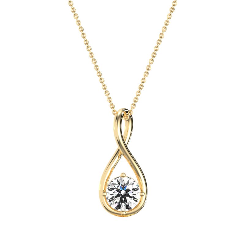 Infinity Solitaire Necklace