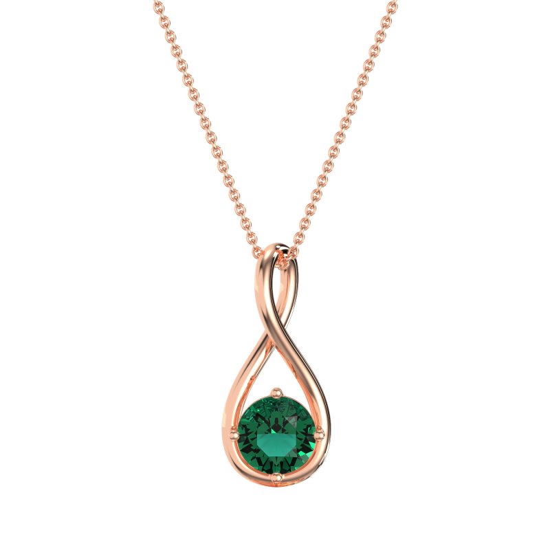 Infinity Solitaire Necklace