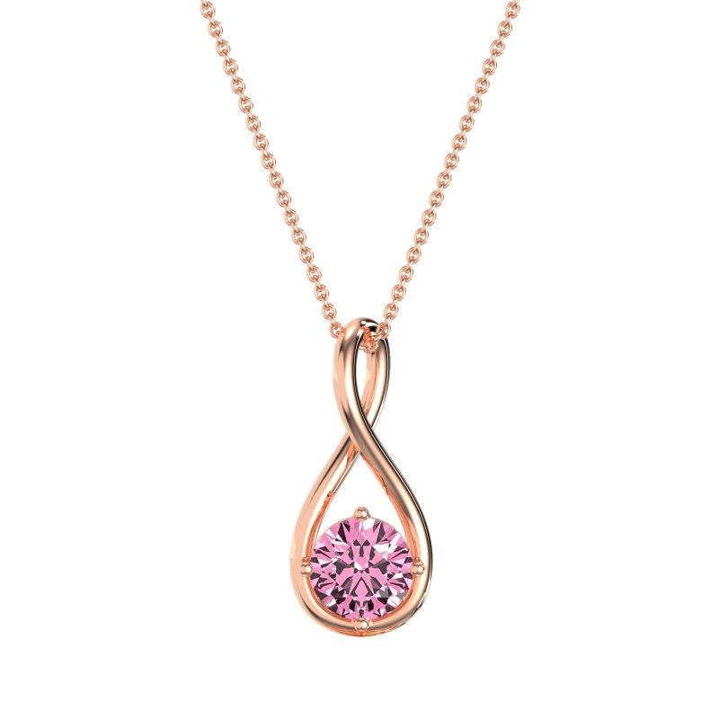 Infinity Solitaire Necklace