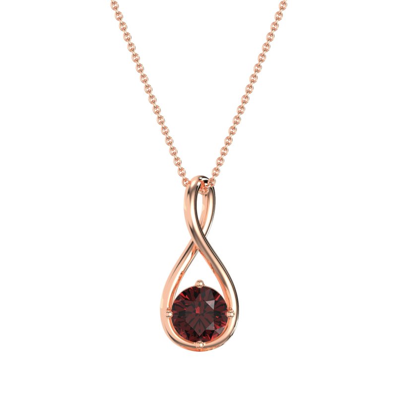 Infinity Solitaire Necklace