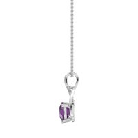 Infinity Halo Solitaire Necklace