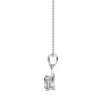 Infinity Halo Solitaire Necklace