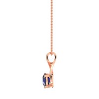 Infinity Halo Solitaire Necklace