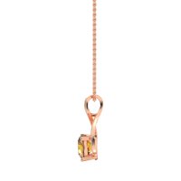 Infinity Halo Solitaire Necklace