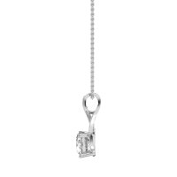 Infinity Halo Solitaire Necklace