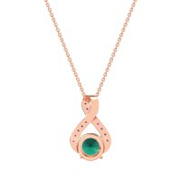 Infinity Halo Solitaire Necklace