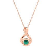 Infinity Halo Solitaire Necklace