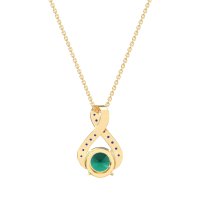Infinity Halo Solitaire Necklace