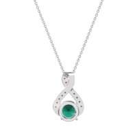 Infinity Halo Solitaire Necklace
