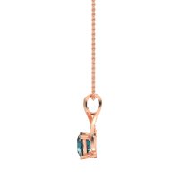 Infinity Halo Solitaire Necklace