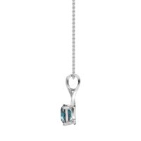 Infinity Halo Solitaire Necklace