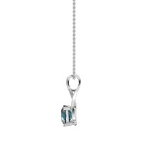 Infinity Halo Solitaire Necklace