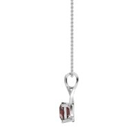 Infinity Halo Solitaire Necklace