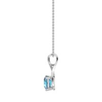 Infinity Halo Solitaire Necklace
