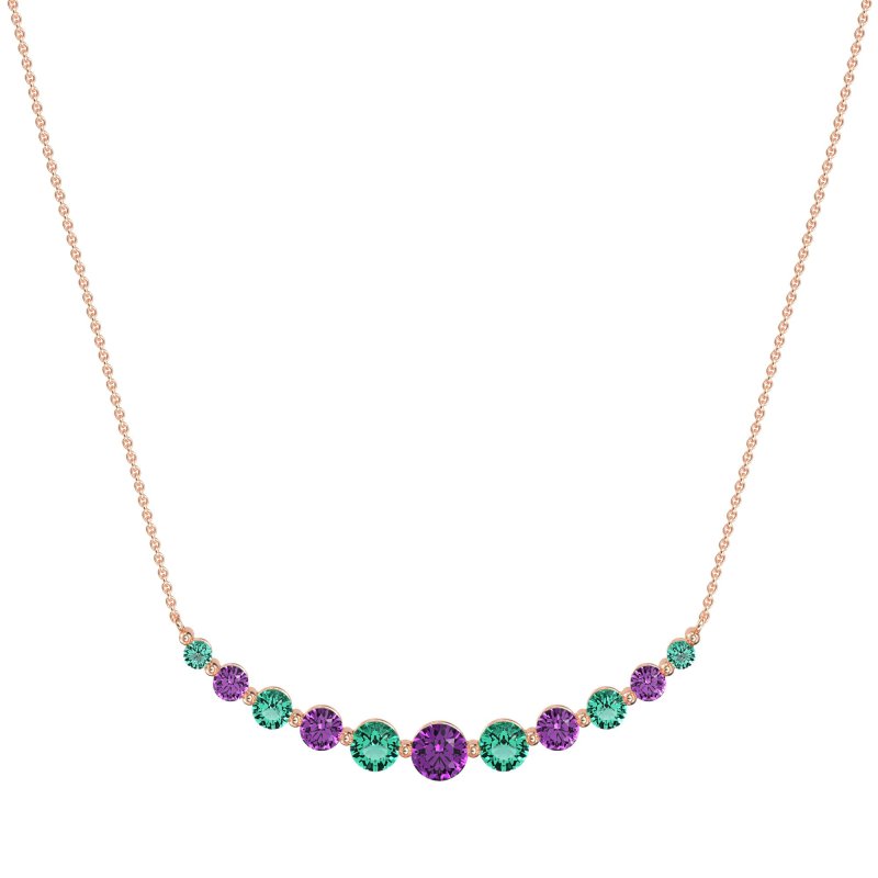 Graduated U-Shape Necklace