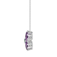 Pear Shapes Flower Necklace