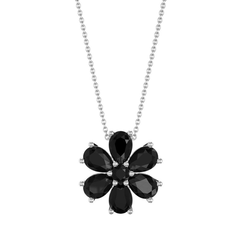 Pear Shapes Flower Necklace
