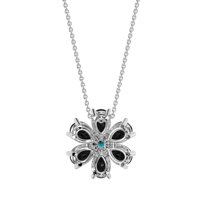 Pear Shapes Flower Necklace