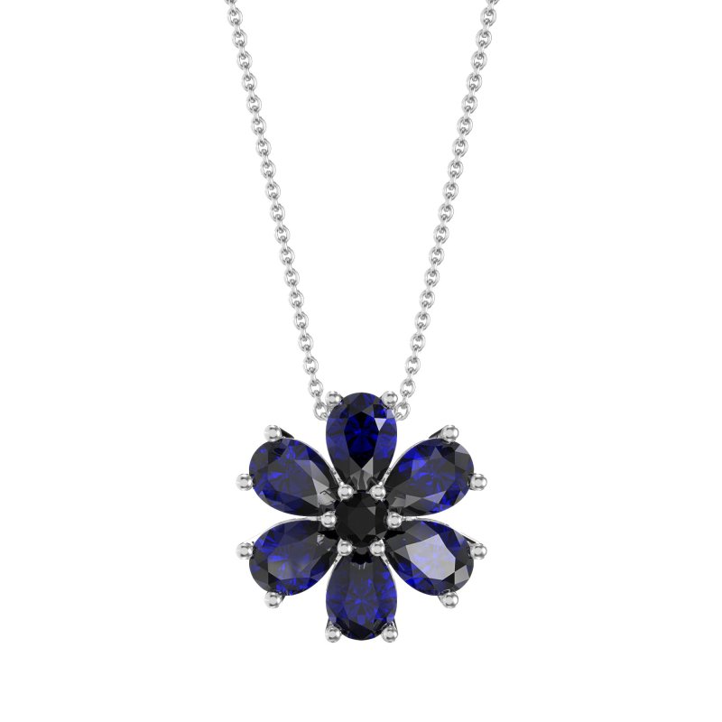 Pear Shapes Flower Necklace
