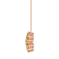 Pear Shapes Flower Necklace